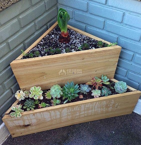 做家具剩下的木板diy 稍稍改造颜值高可当花架可收纳