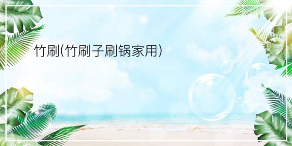 竹刷(竹刷子刷锅家用)