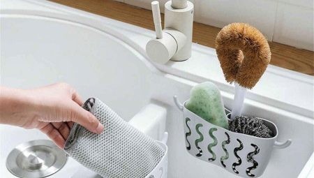如何整理廚房洗碗海綿的收納？