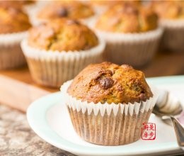 【曼步厨房】巧克力香蕉马芬蛋糕的做法