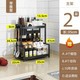 不锈钢厨房置物架调料架家用多功能台面调味品架子筷子刀架收纳架