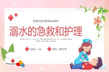溺水的急救与护理PPT模板