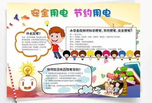节约用电手抄报合集准备好了快来学习画画手抄报零二七艺考