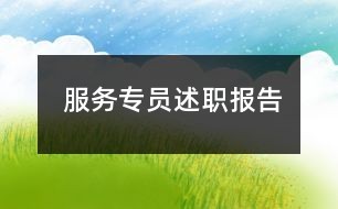 服务专员述职报告