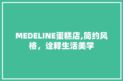 MEDELINE蛋糕店,简约风格，诠释生活美学 地板材料