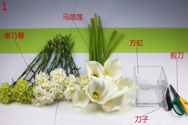 制作前的准备材料如图所示