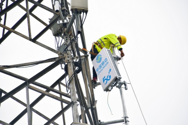 5G基站建设中。