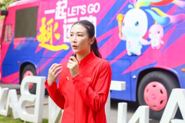 花样游泳世界冠军、华南师范大学教师、十五运会和残特奥会广东赛区市场开发部陈晓君。受访者供图