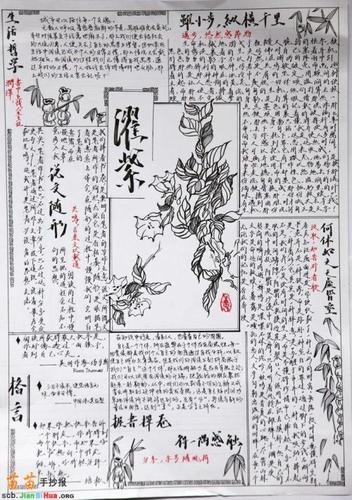 生活哲学手抄报图片