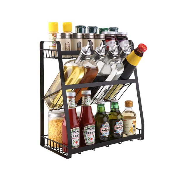 厨房调料收纳置物架烘焙精灵油盐酱醋瓶调味品架厨具架