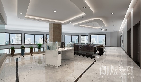 简洁地办公室装饰装修效果图