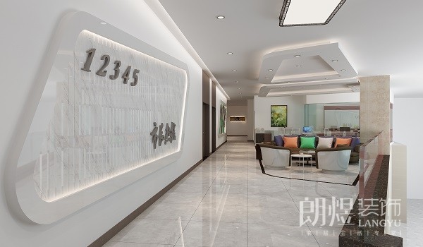简洁地办公室装饰装修效果图