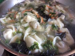不操心的山野菜牛肉馄饨——中老年人营养餐单的做法 步骤3