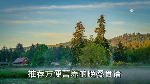 推荐方便营养的晚餐食谱