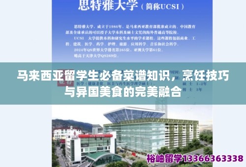 马来西亚留学生必备菜谱知识，烹饪技巧与异国美食的完美融合 第1张
