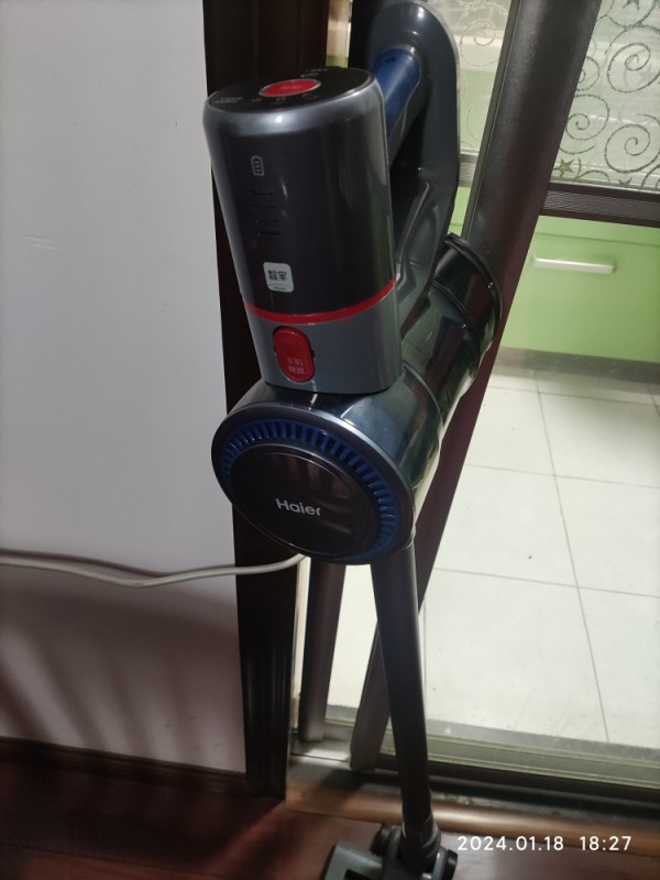 海尔(Haier)无线吸尘器家用大吸力吸尘机吸拖地一体机强力除螨手持式 HZ-G7S[吸尘器+紫外线除螨仪]晒单图