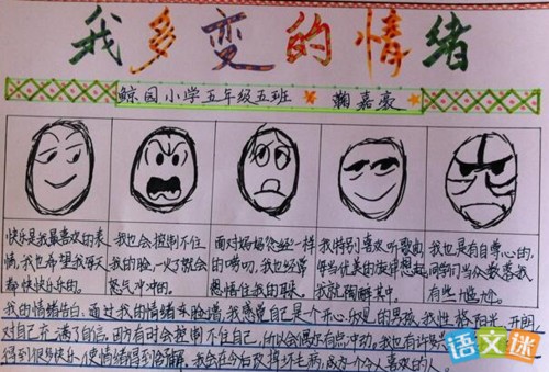 情绪手抄报