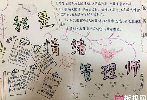 理解他人控制自己情绪手抄报关于情绪的手抄报