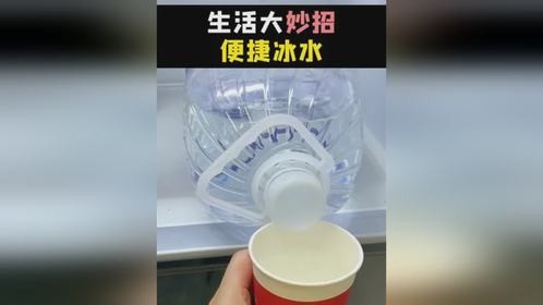 真是太有智慧了，这样操作就是随时可以喝的便捷冰水，夏天爽歪歪