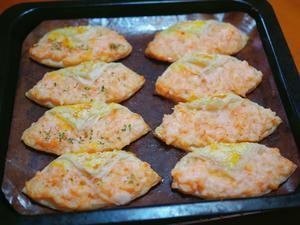 快手早餐虾滑手抓饼的做法 步骤8