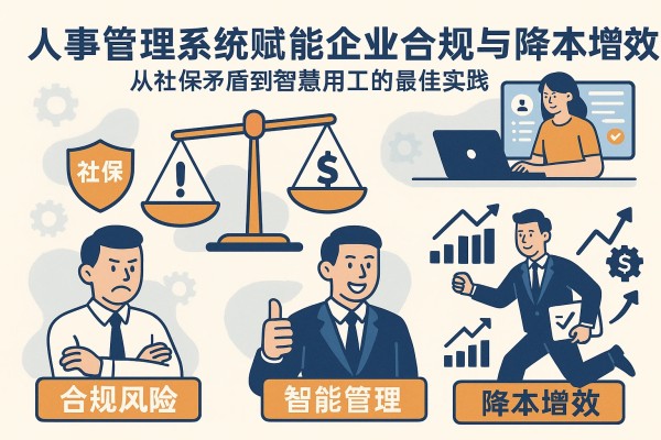 人事管理系统赋能企业合规与降本增效：从社保矛盾到智慧用工的最佳实践