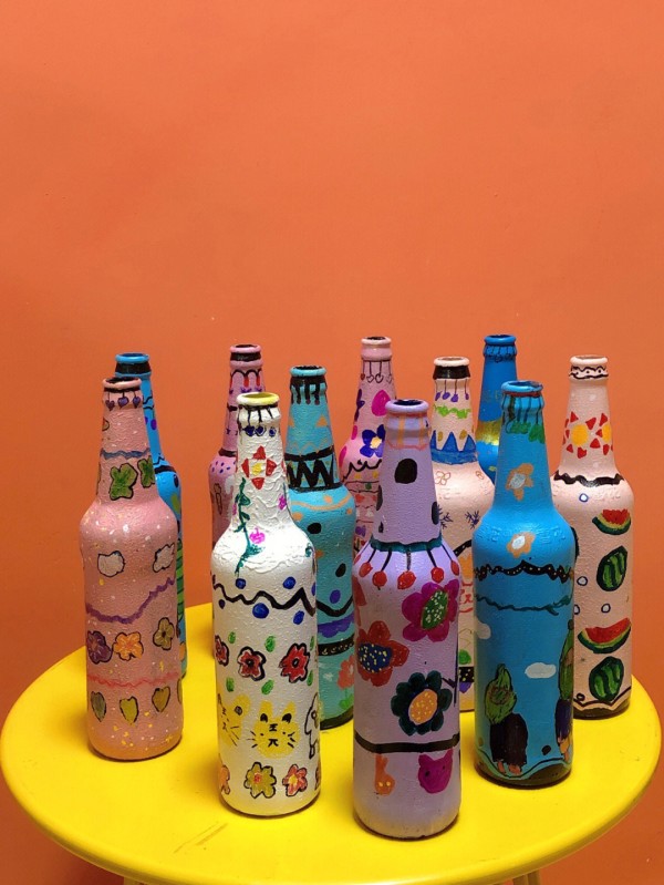 旧物改造 #儿童创意美术 #旧物改造手工diy #创意美术儿童画 #旧