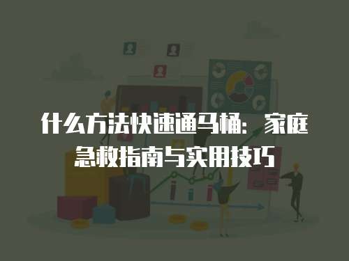 什么方法快速通马桶：家庭急救指南与实用技巧