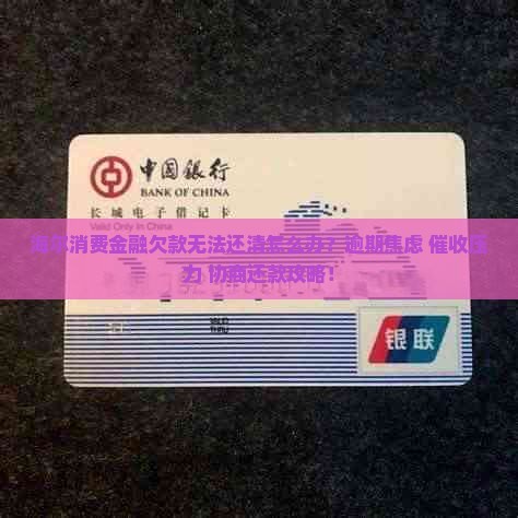 海尔消费金融欠款无法还清应该怎么处理