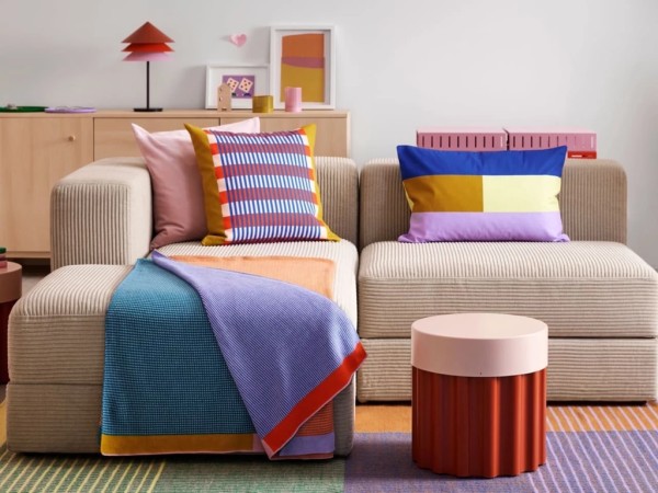 IKEA 今年 3 月底即将发售与 Raw Color 工作室全新合作的最新系列，充满多巴胺风格元素。 (图/设计家) 