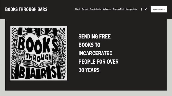Books Through Bars 主页