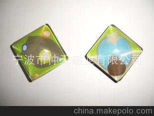 (高透明度，高硬度，安全环保）玻璃磁扣 玻璃磁贴