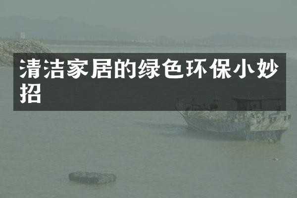清洁家居的绿色环保小妙招