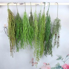 仿真植物挂壁藤条厂家直销塑料仿真花金钟柳挂壁墙上吊篮塑料假花