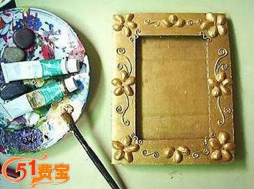 废品利用DIY：开心相框制作
