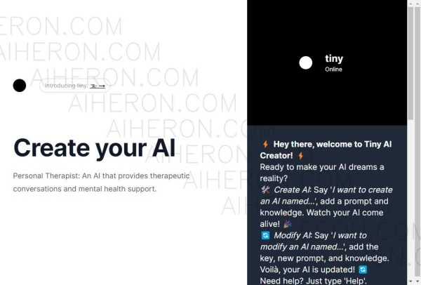 tiny AI - 简单有趣,零编码即可创造个性AI