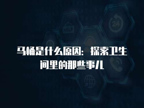 马桶是什么原因：探索卫生间里的那些事儿