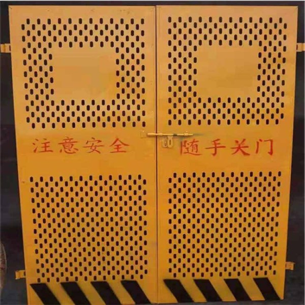 施工电梯门 楼层人货梯升降机防护门