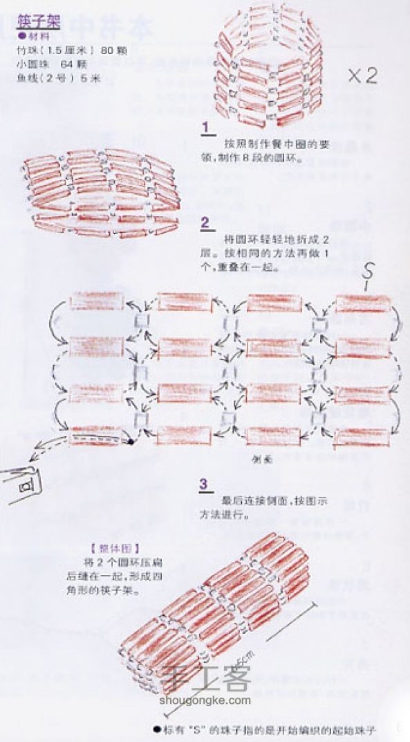 自制两款极具民族风情的餐桌小件 第2步