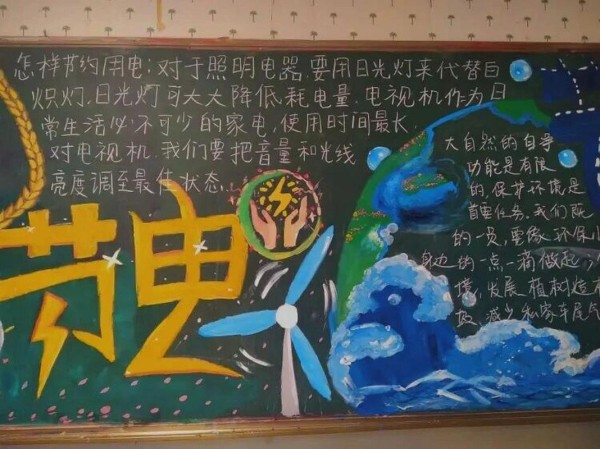 节水节电节粮黑板报素材高一黑板报五月十一日