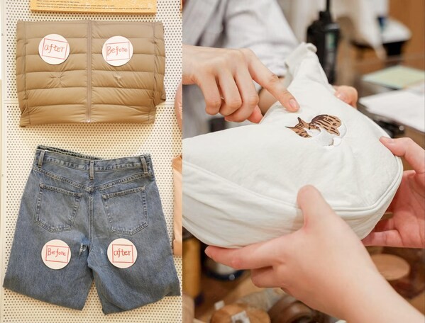 RE.UNIQLO STUDIO衣物新生工坊的REPAIR修补服务 与 REMAKE改造服务