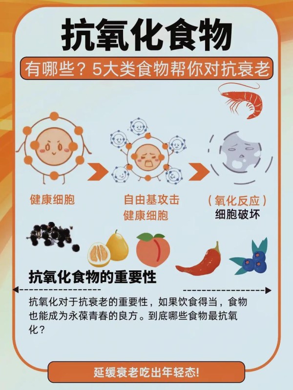 抗衰老的食物有哪些，女人抗衰老5大食物（男人必吃的10种抗衰老食物）