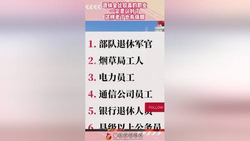 退休金比较高的职业，一定要认好了，这样老了也有保障！.mp4