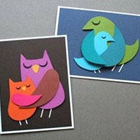 小鸡和妈妈剪纸手工创意