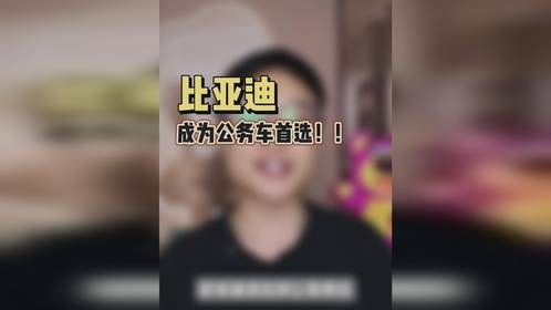 比亚迪成为公务车首选