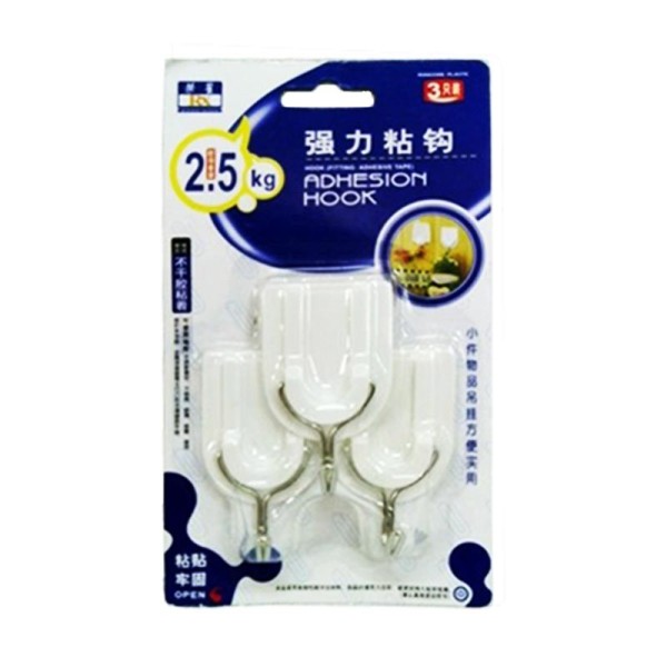 荣星（rongxing）RX-220 超强力粘钩/挂钩（2KG） 3个/卡