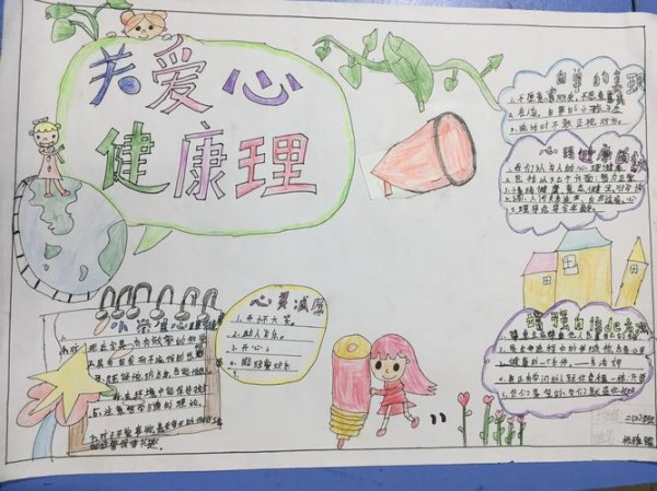 东莞市塘厦大江源小学关爱心灵健康成长手抄报比赛获奖展评