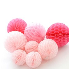 15CM蜂窝球蜂巢灯笼纸拉花 婚庆派对节日装饰圆形蜂巢球现货批发