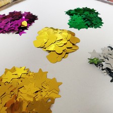 厂家直销1.5cm圆形铝箔金色纸片气球填充物 玫瑰金铝膜亮片500g