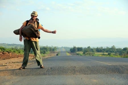 how to travel with no money - hitchhiking