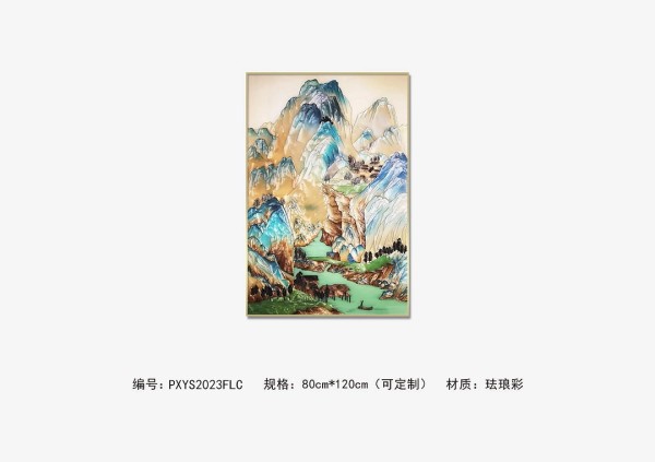 瑰宝重现，珐琅彩工艺装饰画，雅致生活的点睛之笔